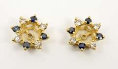 Useful Sapphire & Diamond Earring Jackets