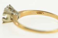 14K Yellow Gold Engagement 4.5mm Vintage NOS 1950's Setting Ring