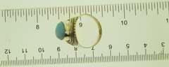Sterling Silver Oval Larimar Ring