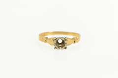 14K Yellow Gold 3.75mm Vintage NOS 1950's Engagement Setting Ring