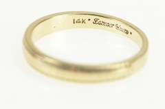 14K Yellow Gold 1930's Classic Graduated Simple Wedding Band Ring