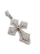 Eye-Catching CZ Cross Pendant