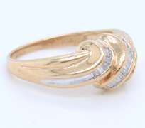 Handsome Yellow Gold Diamond Band