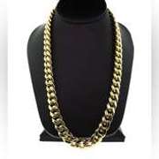 Intricate 10kt Yellow Gold Curb Chain Necklace