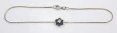 Sweet Little White Gold & Sapphire Bracelet
