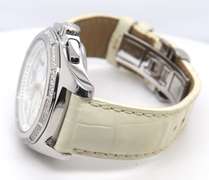 Tissot PRC 100 Diamond Bezel Streel Mop Dial Quartz Watch
