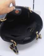 Chanel Black Cavier Petite Shopping Tote Bag