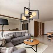 E27 4 Heads Industrial Pendant Chandelier Ceiling Lamp
