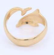 Great Yellow Gold Dolphin Ring