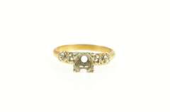 14K Yellow Gold Vintage NOS 1950's 4.9mm Engagement Setting Ring