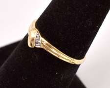 Petite Diamond Ring in 18K Yellow Gold