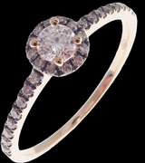 Sweet 18kt Rose Gold Diamond Ring