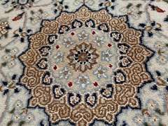 SILK & WOOL PERSIAN NAIN RUNNER 10'
