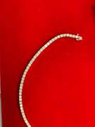 Certified Ladies Tennis Bracelet 18k gold and 9.12 carat of Natural Diamonds