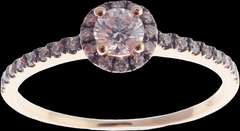 Sweet 18kt Rose Gold Diamond Ring