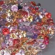 Glittering 4.03ct fancy color Sapphire set