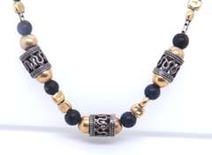 Vintage Sterling Silver Beads Necklace