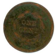 1841 Braided Hair Large Cent