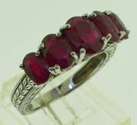 Sterling Silver Ruby Ring