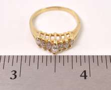 Amazing Anniversary Band Diamond Ring in 14K Yellow Gold