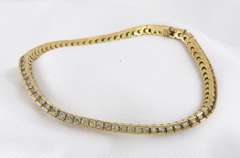 Smooth Diamond Box Link Bracelet