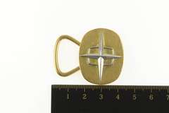 18K Yellow Gold Bulgari Two Tone North Star Symbol Key Ring