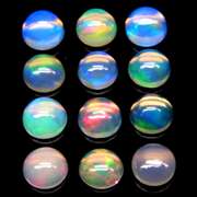Smoldering 4ct unheated Jelly Opal set