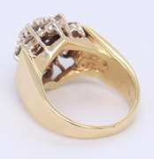 Pleasing Yellow Gold 2ctw Diamond Cluster Ring