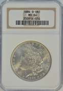 Satiny-white near Gem BU 1884-O Morgan Silver Dollar. NGC MS64