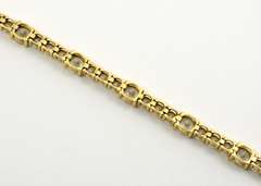 Nice 14k YG CZ Bracelet
