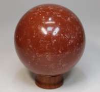 Attention grabbing 1,749ct Red Jasper sphere