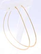 Lovely Yellow Gold Large Hoop Earrings