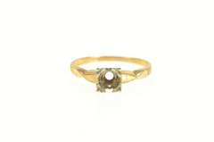 14K Yellow Gold 4.5mm Setting Vintage NOS 1950's Engagement Ring