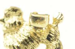 10K Yellow Gold Diamond Cut Toy Poodle Dog Breed Charm/Pendant