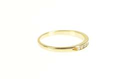 14K Yellow Gold 0.24 Ctw Diamond Channel Wedding Band Ring