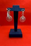 CUTE 14K ROSE GOLD LEVERBACK EARRINGS WITH DIAMONDS