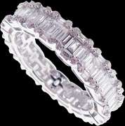 Shimmering 18k White Gold Diamond Anniversary Band