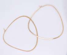 Lovely Yellow Gold Large Hoop Earrings