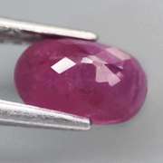 Glistening violet red 1.48ct UNHEATED Ruby