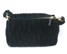 Miu Miu Emerald Green Suede Handbag