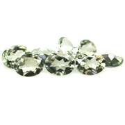 Gorgeous 12.71ct natural platinum green Amethyst set