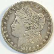 Real sharp and scarce 1880-CC Morgan Silver Dollar. Key date