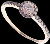 Sweet 18kt Rose Gold Diamond Ring