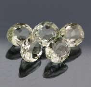 Brilliant 17.37ct natural platinum green Amethyst set