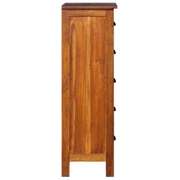 Rustic Solid Teak Wood Natural Oil Finish Cabinet