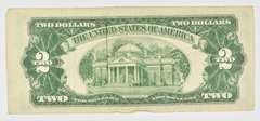 1953 $2 United States Legal Tender Note - Red Seal Offset Error