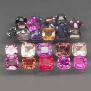 Glittering 25 piece 3.40ct fancy color Sapphire set