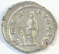 Scarce Geta Roman silver Denarius, 209-212 AD. Real nice