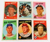 6 Topps 1959 Baseball Cards