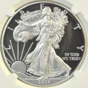 NGC PF70 UC graded 2017-W $1 Eagle First Day of Issue signed